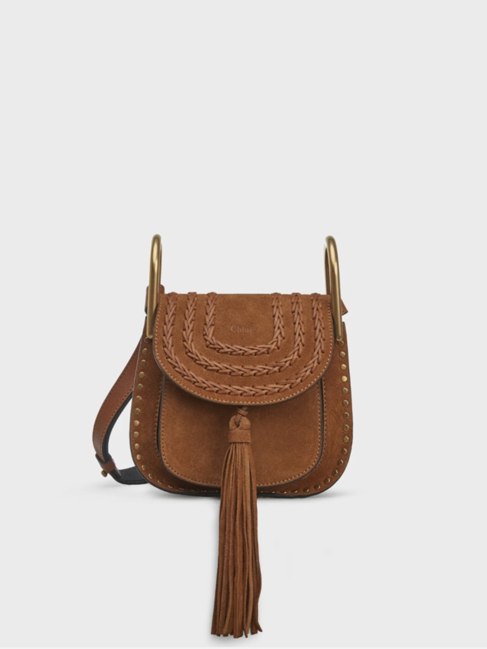 Chloe brown Hudson suede mini crossbody bag
